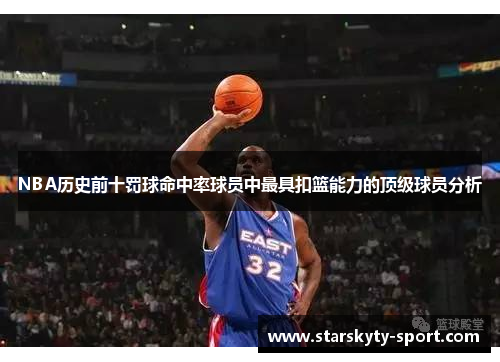 NBA历史前十罚球命中率球员中最具扣篮能力的顶级球员分析